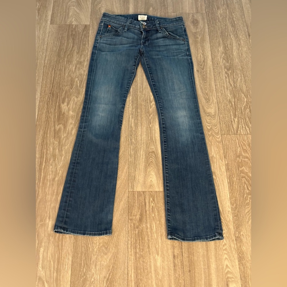 Hudson Jeans Blue Flare Wide Leg Denim